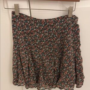 Floral Mini Skirt